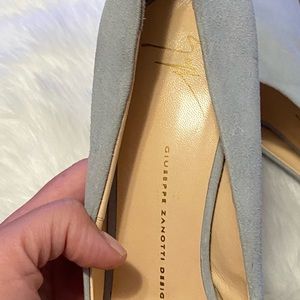 Giuseppe Zanotti light blue peep toe heels size 41